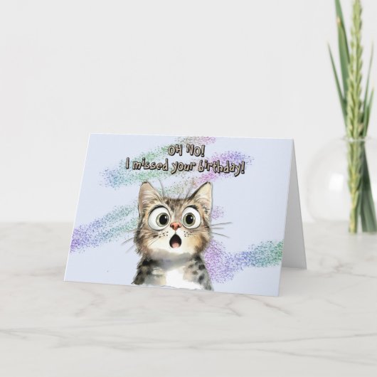 ベルト誕生日カード サンキューカード (正面)