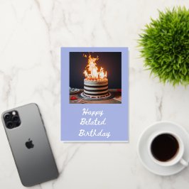 ベルト誕生日カード 箔グリーティングカード