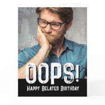 ベルト誕生日写真及びタイポグラフィカード
