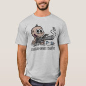 ベルト食べ物を与えベビー長袖 Tシャツ (正面)