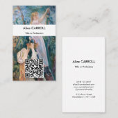 ベルト・モリソット - チェリー・ピッカー - QRコード 名刺 (正面/裏面)