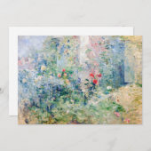 ベルト・モリソット - ブギュヴァルの庭 招待状 (正面/裏面)