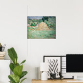 ベルト・モリソット - ブージヴァルの麦の山 ポスター (ホームオフィス)