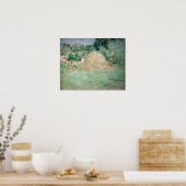 ベルト・モリソット - ブージヴァルの麦の山 ポスター (キッチン)