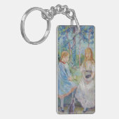 ベルト・モリソット - 窓辺の少女たち キーホルダー (正面左)