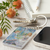 ベルト・モリソット - 窓辺の少女たち キーホルダー (正面右)