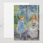 ベルト・モリソット - 窓辺の少女たち サンキューカード (正面/裏面)