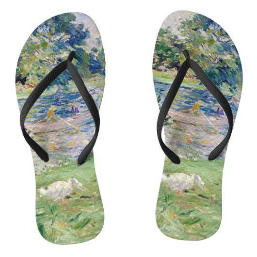 ベルト・モリソット - 船に乗る少女と鴨 ビーチサンダル (ソール)