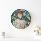 ベルト・モリソット - 若い娘の舞踏会のドレス ラージ壁時計 (ホーム)