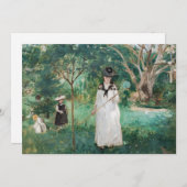 ベルト・モリソット - 蝴蝶狩り サンキューカード (正面/裏面)