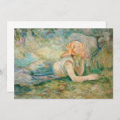 ベルト・モリソー - 羊飼いの休息 招待状 (正面/裏面)