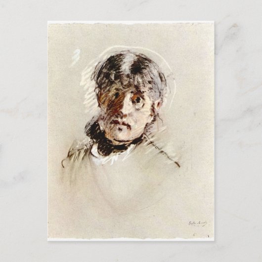 ベルト・モリゾの自画像 ポストカード (正面)
