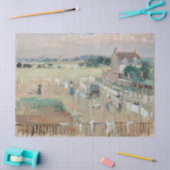 ベルト・モリゾー - 洗濯物を干す 薄葉紙 (クラフト)