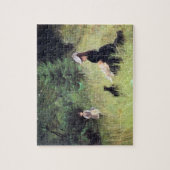ベルト・モリゾ著草原 ジグソーパズル (縦)