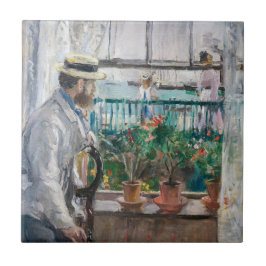 ベルト・モリゾ - ウィット島のユージーン・マネ タイル