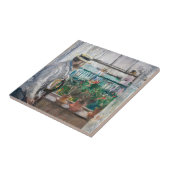 ベルト・モリゾ - ウィット島のユージーン・マネ タイル (側面)