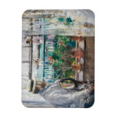 ベルト・モリゾ - ウィット島のユージーン・マネ マグネット (縦)