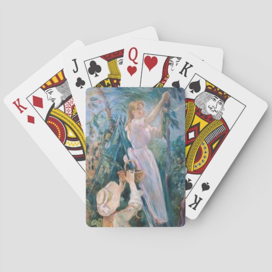 ベルト・モリゾ - チェリー・ピッカー トランプ (裏面)