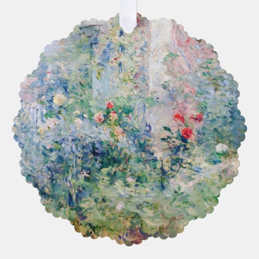 ベルト・モリゾ - ブギヴァルの庭 オーナメントカード (正面)