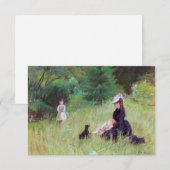 ベルト・モリゾ - 公園で サンキューカード (正面/裏面)