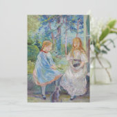 ベルト・モリゾ - 窓辺の少女たち サンキューカード (スタンド正面)