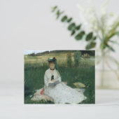 ベルト・モリゾ-読書 ポストカード (スタンド正面)