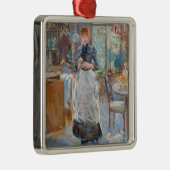 ベルト・モリゾ - 食卓にて メタルオーナメント (右)