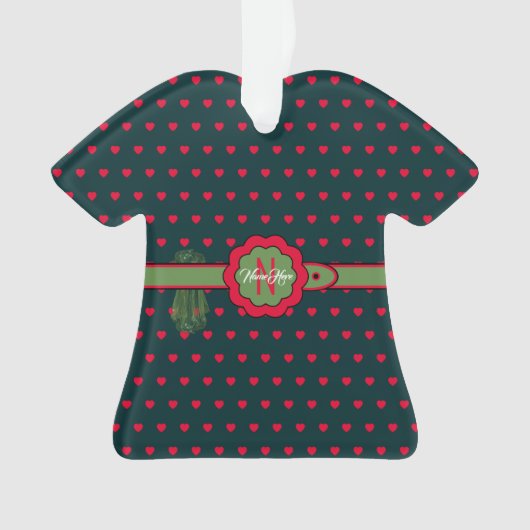 ベルドドドールドレス人形クリスマスTシャツ オーナメント (正面)