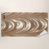 ベルドレープパターエレガントンモノグラム ビーチタオル (正面)