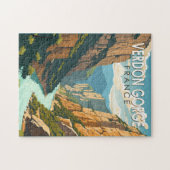 ベルドンゴルジュフランストラベルアートヴィンテージ ジグソーパズル (横)