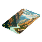 ベルドンゴルジュフランストラベルアートヴィンテージ マグネット (左側)