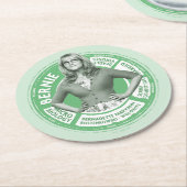 ベルナデット情報グラフィック ラウンドペーパーコースター (アングル)