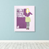 ベルナデット |印刷サイズの電力 キャンバスプリント (インサイチュ (ウッドフロア))