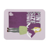 ベルナデット |印刷サイズの電力 マグネット (横)