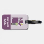 ベルナデット |印刷サイズの電力 ラゲッジタグ (裏面横)