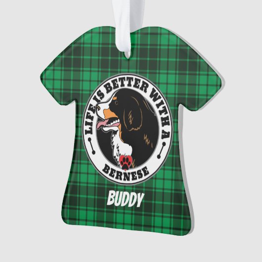 ベルナパーソナライズされたー人の方がベルン人の方が生活が好い オーナメント (正面)