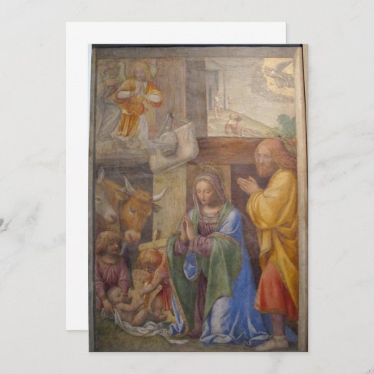 ベルナルディーノルイニ出生と受胎告知 招待状 (正面/裏面)