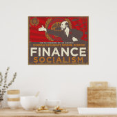 ベルナンケの金融社会主義ポスター ポスター (キッチン)