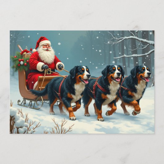 ベルナーセンネンのクリスマスカード シーズンカード (正面)