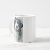 ベルナーゼンネンザン+ウォーターカラー肖像画 コーヒーマグカップ (正面左)
