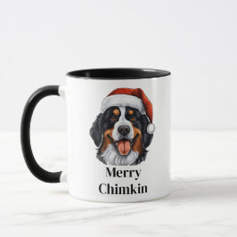 ベルナーゼンネンシュタイン犬 サンタ帽子 クリスマス マグカップ