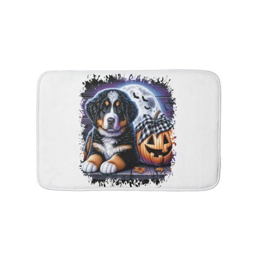 ベルナーゼンネンハウンド ハロウィン バスマット (正面)