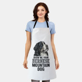 ベルナーゼンネン+ヴィンテージ+彫刻+Tシャツ+デザイン エプロン (着用した状態)