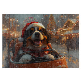 ベルナーゼン・マウンテン・ドッグのジェットコースター クリスマス カッティングボード
