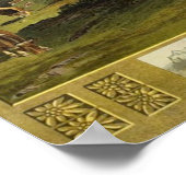 ベルナーベルネーズオブエルランドスイスヴィンテージトラベル ポスター (角)