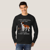 ベルナール及びワインドッグ装着 Tシャツ (正面フル)