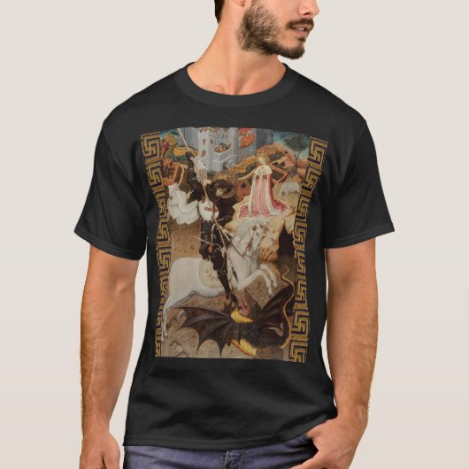ベルナール・マルトレルによる聖ゲオルギウスと竜 Tシャツ (正面)