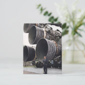 ベルナー・フォン・ブラウンとサターンV ポストカード (スタンド正面)