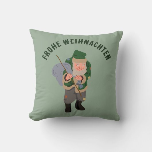 ベルニッケル漫画のパーソナライズされたクリスマス クッション (正面)