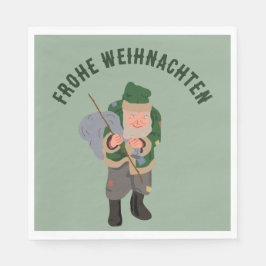 ベルニッケル漫画のパーソナライズされたクリスマス スタンダードランチョンナプキン